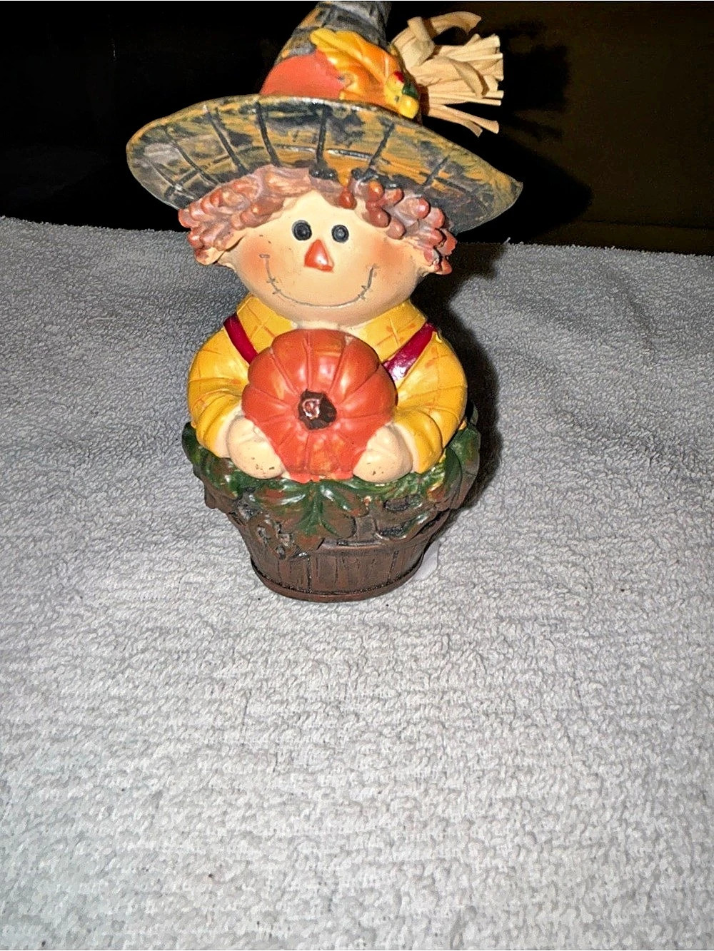 Fall Scarecrow Pumpkin Figurine Decor